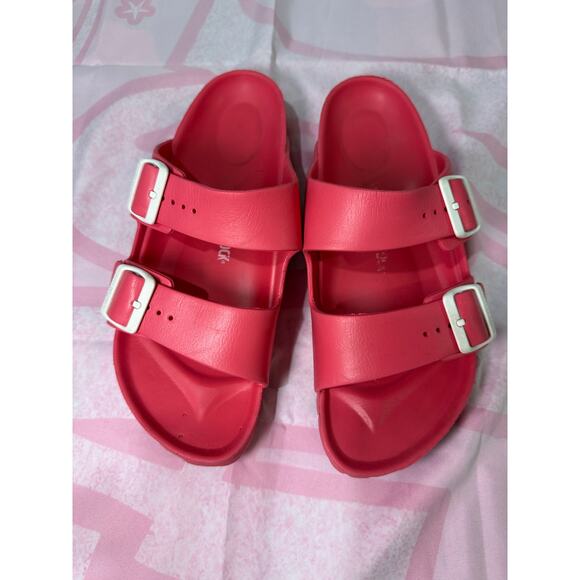Birkenstock Arizona Essentials – Red EVA Sandals (Size 11) - Picture 3 of 8